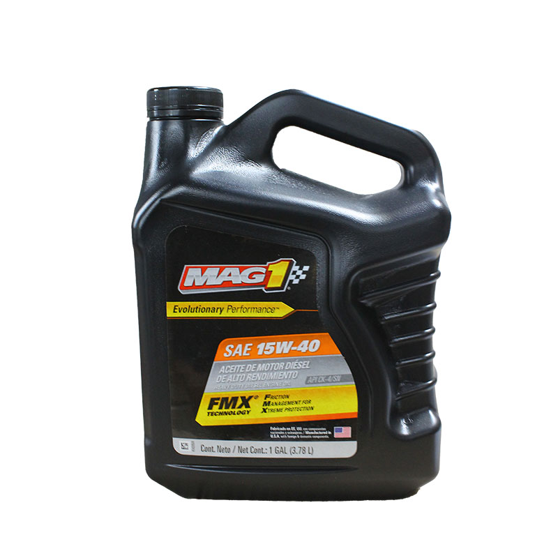 MAG 1 Aceite de motor diesel convencional, botella de 1 galón, grado SAE:  15W-40, ámbar - MAG62631 paquete de - 2